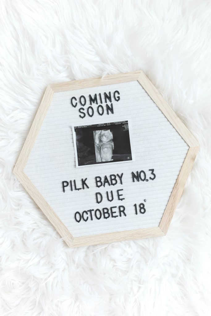 baby announcement, pregnancy update, 27 weeks, October baby, due in October, halloween baby